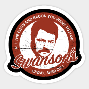 Swanson's Diner Sticker